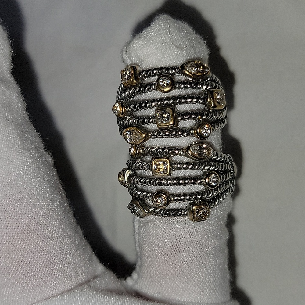 Gold and Silver earrings